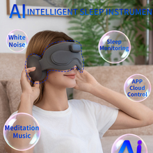 Sleep Mask Pro blackout sleep mask with built-in flat Bluetooth speakers