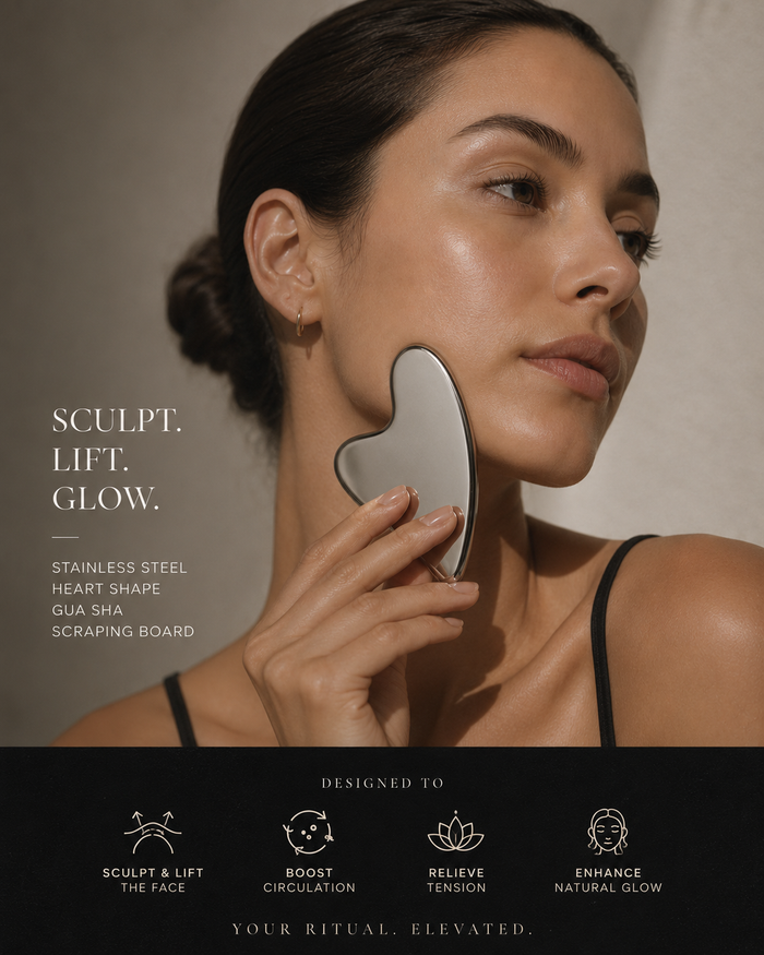 Steel Gua Sha — Facial Sculpting Tool